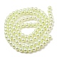 Backen gemalt pearlized Glasperlen runden Perle Stränge HY-XCP0001-14-2