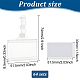 Rectangle Reusable Plastic Shelf Label Holders ODIS-WH0043-56A-2
