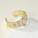 Bracelet manchette ouvert perlé ovale en résine BJEW-F452-01A-6