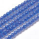 Naturali agata blu fili di perline G-F596-12C-2mm-1