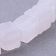 Natural rosa de hilos de abalorios de cuarzo X-G-R356-65-3