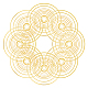 Hobbiesay 140 pcs 10 tailles anneaux de liaison en laiton anneaux de saut plaqués de couleur dorée ne ternissent pas boucle d'oreille ronde cercle anneau creux charme pour la fabrication de bijoux bracelet collier boucle d'oreille porte-clés KK-HY0001-03G-1