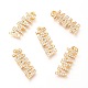 Латунные микропаве прозрачные подвески с фианитом X-ZIRC-O036-04G-1