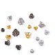 PH PandaHall 840 pcs 3 Sizes 3 Colors Flower Shape Iron Flower Petal Bead Caps Spacers for Earring Bracelet Necklace DIY Jewelry Making IFIN-PH0024-07-3