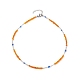Glass Seed Beaded Necklace for Women NJEW-JN03935-3