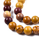 Chapelets de perles en mokaite naturel X-G-S259-37-8mm-2