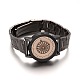 Gunmetal Plated Stainless Steel Rhinestone Wristwatch Quartz Watches WACH-E060-08A-02-1