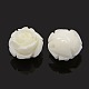 Synthetic Coral 3D Flower Rose Beads CORA-A006-10mm-049-1