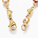 Colliers de perles en émail de fer NJEW-S387-03-4