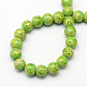 Imitation Regalite Beads Spray Painted Glass Round Bead Strands X-DGLA-R046-4mm-06-2