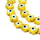 Chapelets de perles vernissées manuelles LAMP-N029-008G-3