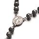 304 Stainless Steel Rosary Bead Necklaces NJEW-L414-31-3