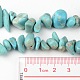 Teñidos de piedra turquesa hebras naturales perlas verdes X-G-R192-B23-3