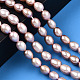 Fili di perle di perle d'acqua dolce coltivate naturali PEAR-N012-06W-2