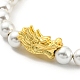 Bracelet en perles de dragon et de perles en plastique plaqué en rack BJEW-D030-01A-G-2