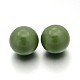 No Hole Spray Painted Brass Round Ball Beads Fit Cage Pendants KK-J229-09-1