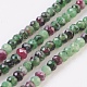 Natural Ruby in Zoisite Beads Strands G-F568-095-A-1