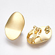 Brass Clip-on Earring Findings X-KK-T038-246G-3