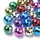 Color Plated Acrylic Beads PACR-R241-02B-1