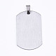 201 Stainless Steel Quote Pendants STAS-T044-231P-2