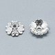 925 Sterling Silver Bead Caps STER-T002-87S-2