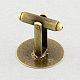 Brass Cuff Settings KK-S133-14mm-KP001AB-1