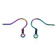 Placage ionique (ip) 304 crochets de boucle d'oreille français en acier inoxydable STAS-S119-018-3