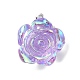 Mixed Color Resin Rose Pendants PALLOY-JF02109-02-2