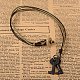 Vintage Leather Cord Pendant Necklaces NJEW-M175-10-1