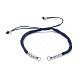 Fabrication de bracelet en fil de nylon réglable AJEW-JB00513-2