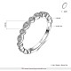 925 стерлингового серебра кольца перста RJEW-AA00737-S-17-2