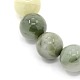 Natural Green Rutilated Quartz Round Beads Strands G-L108-14mm-02-1