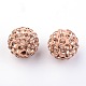Perles de disco ball avec grade A strass RB-Q102-8-2