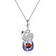 925 Sterling Silver Pendant Necklaces NJEW-BB30744-B-1