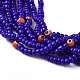 Adjustable Glass Seed Beads Braided Bead Bracelets BJEW-D442-21B-2