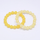 Resin Imitation Amber Beads Stretch Bracelets BJEW-E337-09B-1