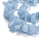 Brins de perles aquamarine naturelles teints G-F703-12-3