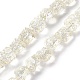 Perles de verre plaquées arc-en-ciel GLAA-P028-FR02-3