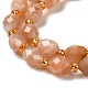 Chapelets de perles de sunstone naturelle naturelles G-H297-C14-01-3