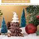 クリスマスツリーキャンドル  香りのキャンドルギフト  ボックス付き  家族の集まり、クリスマスパーティー、休日、新年の装飾に。  コーヒー  11.3x7cm JX290C-5