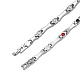 SHEGRACE Stainless Steel Panther Chain Watch Band Bracelets JB676A-4