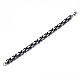 Two Tone 201 Stainless Steel Byzantine Chain Bracelet for Men Women BJEW-S057-87A-2