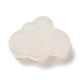レインボー虹色メッキ樹脂カボション  キラキラ雲カボション  ホワイト  19.5x26x7.5mm RESI-C034-01A-2