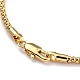 Brass Popcorn Chain Necklaces NJEW-P256-01G-3