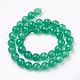 Chapelets de perles en jade de malaisie naturelle X-G-K288-6mm-19-2