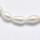 Fili di perle di perle d'acqua dolce coltivate naturali PEAR-F007-78-01-3