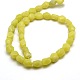 Citron naturelles perles de jade de polygones brins G-P063-85-2