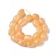 Natural Orange Calcite Beads Strands G-I259-02-3
