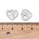 Rhodium Plated 925 Sterling Silver Charms STER-C003-16P-3