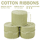 Cotton Rustic Frayed Edge Ribbon OCOR-WH0071-029A-2